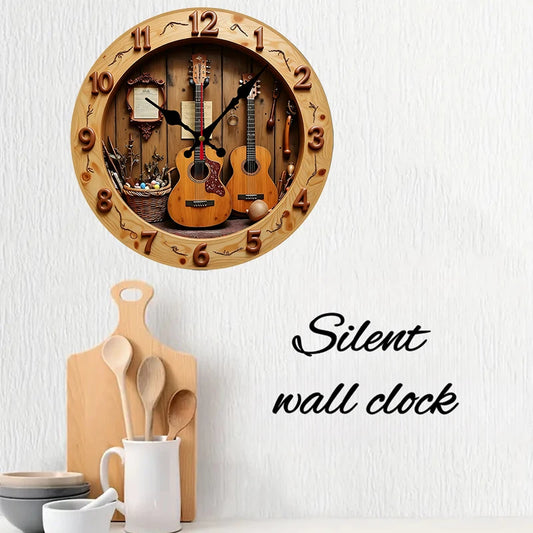 Ceas de Perete „Music Studio” 3D