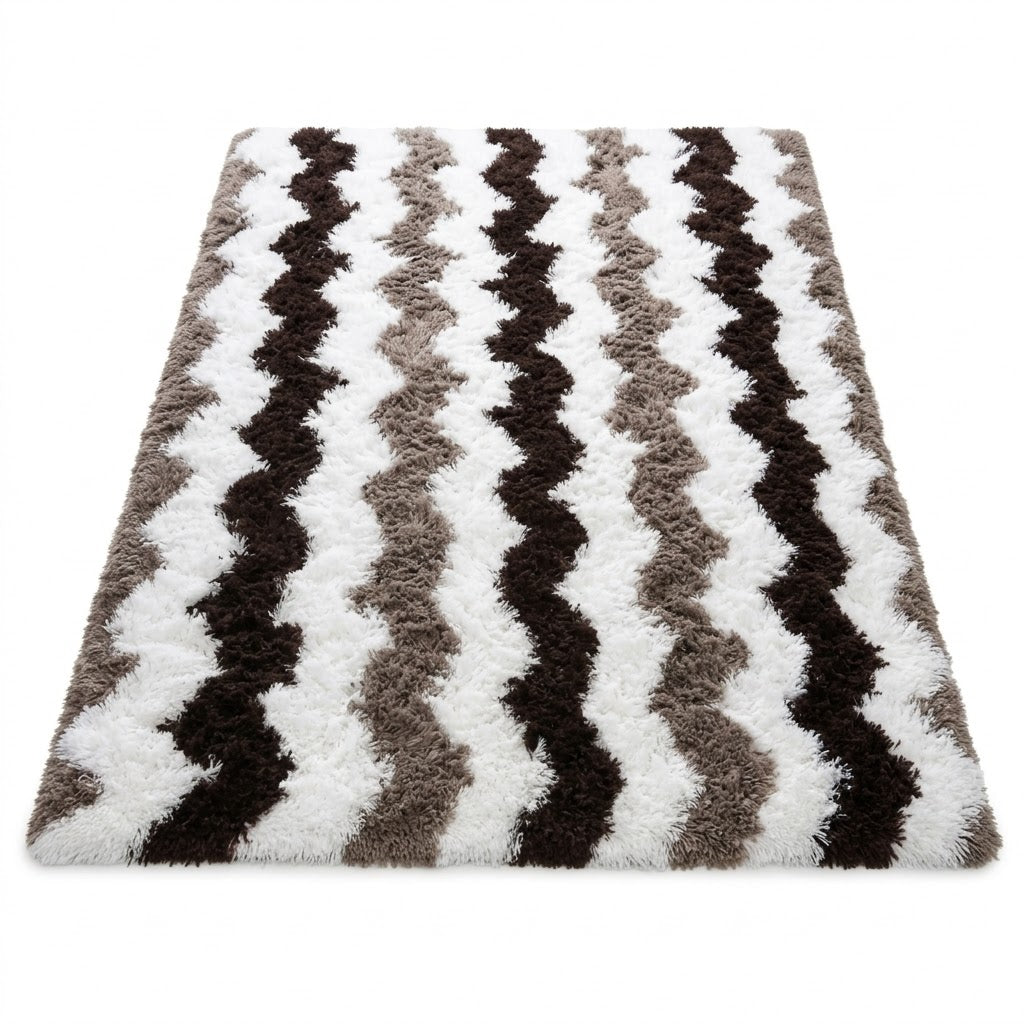 Covor Shaggy "Zebra Waves"