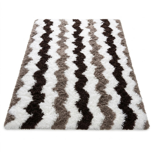 Covor Shaggy "Zebra Waves"