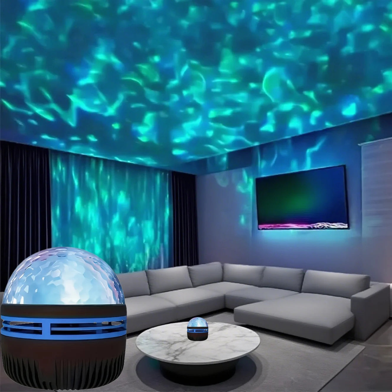 Proiector LED "Ocean Wave & Galaxy"