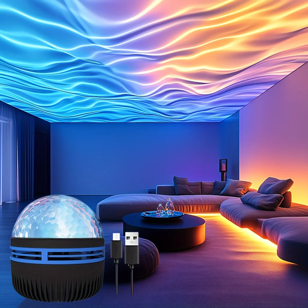 Proiector LED "Ocean Wave & Galaxy"